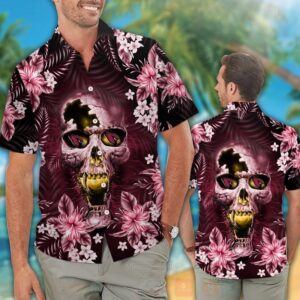 Nfl Arizona Cardinals Skull Hawaiian Shirt