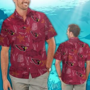 Nfl Arizona Cardinals Starfish Hawaiian Shirt