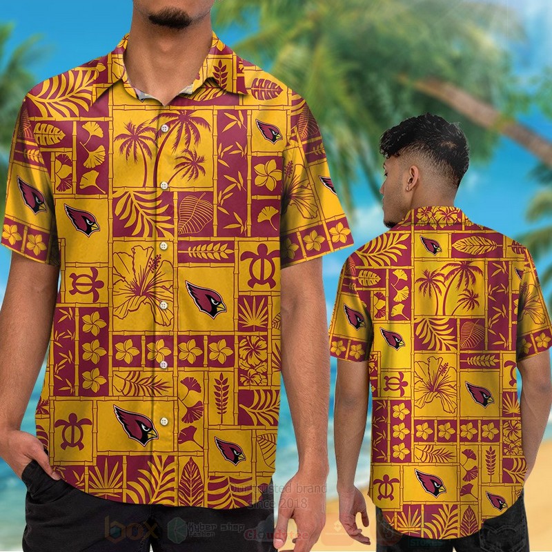 Nfl Arizona Cardinals Turtle And Hibiscus Flower Hawaiian Shirt Nfl Arizona Cardinals Turtle And Hibiscus Flower Hawaiian Shirt