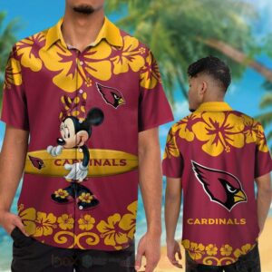 Nfl Arizona Cardinals And Minnie Mouse Hawaiian Shirt