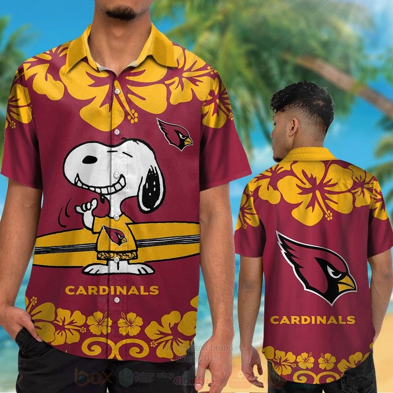 Nfl Arizona Cardinals And Snoopy Hawaiian Shirt Nfl Arizona Cardinals And Snoopy Hawaiian Shirt