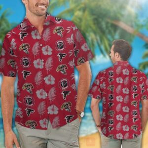 Nfl Atlanta Falcons Hibiscus Flowers Hawaiian Shirt