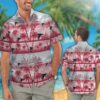 Nfl Atlanta Falcons Red-White Coconut Tree Hawaiian Shirt