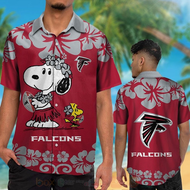 Nfl Atlanta Falcons Snoopy And Woodstock Hawaiian Shirt Nfl Atlanta Falcons Snoopy And Woodstock Hawaiian Shirt