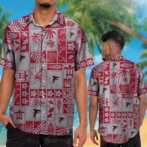 Nfl Atlanta Falcons Turtle And Flower Hawaiian Shirt
