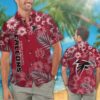 Nfl Atlanta Falcons White Hibiscus Flower Hawaiian Shirt