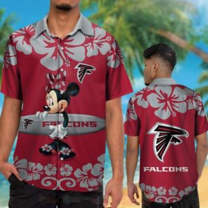 Nfl Atlanta Falcons And Minnie Mouse Hawaiian Shirt