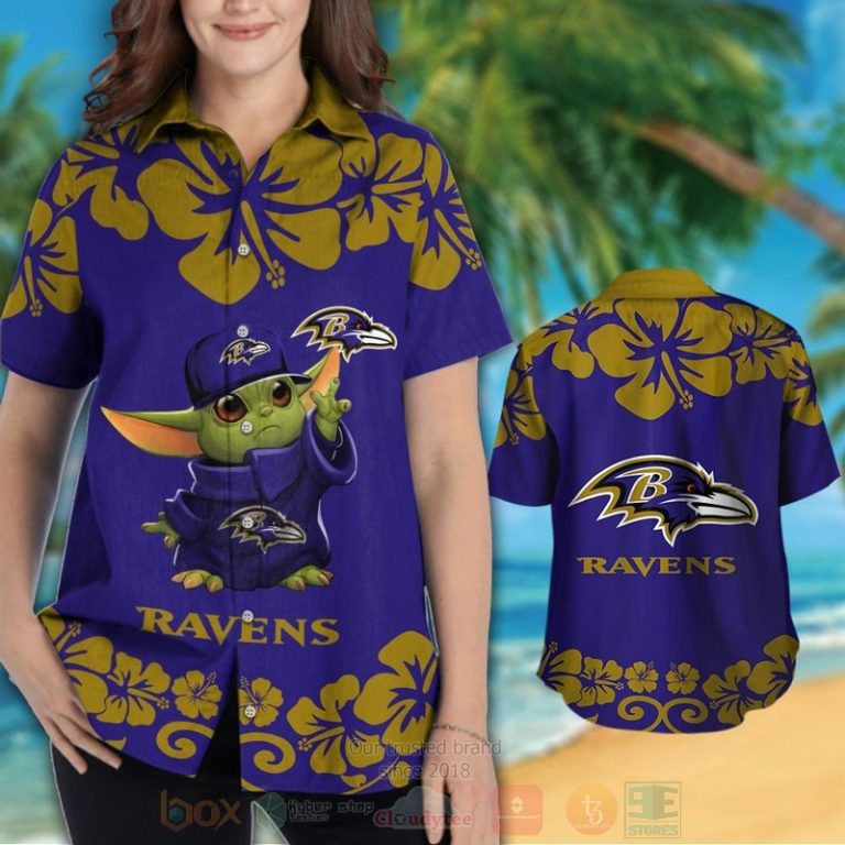 NFL_Baltimore_Ravens_Baby_Yoda_Hawaiian_Shirt_Short_1_2-768x768-1