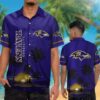 Nfl Baltimore Ravens Dark Blue Hawaiian Shirt