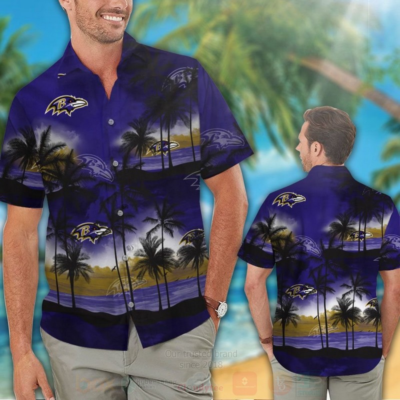 Nfl Baltimore Ravens Hawaiian Shirt Nfl Baltimore Ravens Hawaiian Shirt