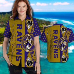 Nfl Baltimore Ravens Men Woman Hawaiian Shirt