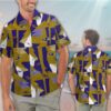 Nfl Baltimore Ravens Navy-Brown Hawaiian Shirt