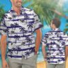 Nfl Baltimore Ravens White-Navy Hawaiian Shirt