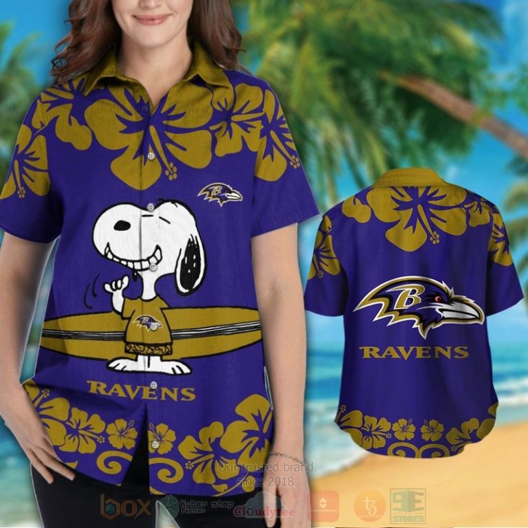 NFL_Baltimore_Ravens_and_Snoopy_Hawaiian_Shirt_Short_1_2-768x768-1