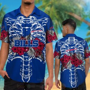 Nfl Buffalo Bills Skeleton Hawaiian Shirt
