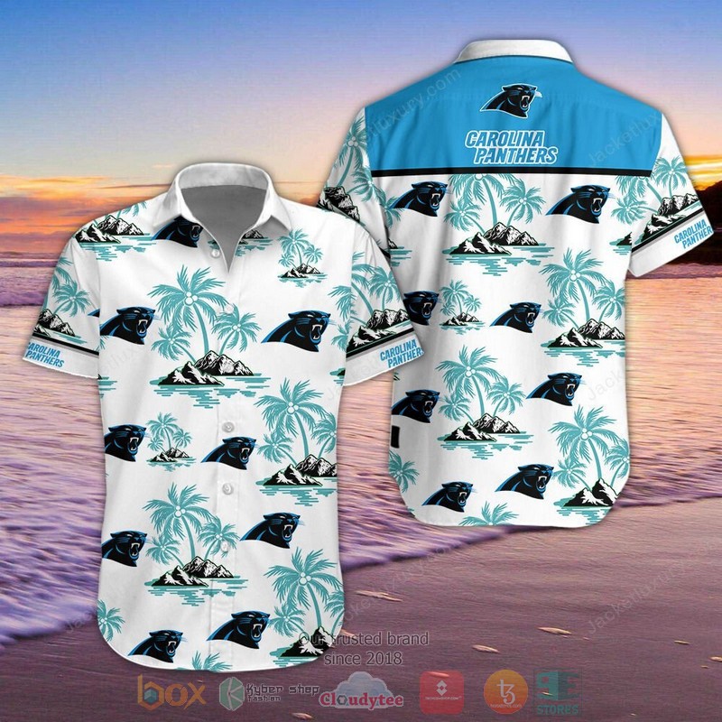 Nfl Carolina Panthers Palm Tree Hawaiian Shirt Nfl Carolina Panthers Palm Tree Hawaiian Shirt