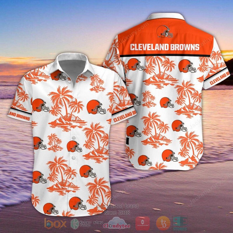 Nfl Cleveland Browns Palm Tree Hawaiian Shirt Nfl Cleveland Browns Palm Tree Hawaiian Shirt