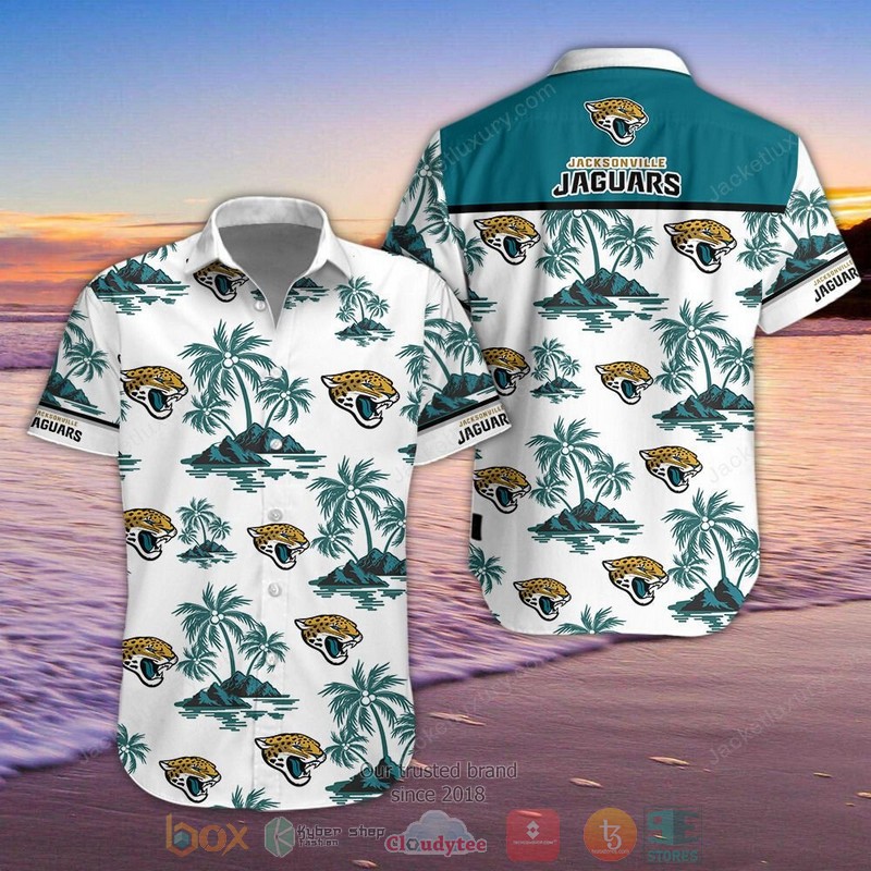 Nfl Jacksonville Jaguars Palm Tree Hawaiian Shirt Nfl Jacksonville Jaguars Palm Tree Hawaiian Shirt