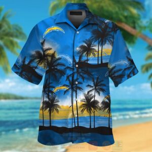Nfl Los Angeles Chargers Blue Sky Hawaiian Shirt