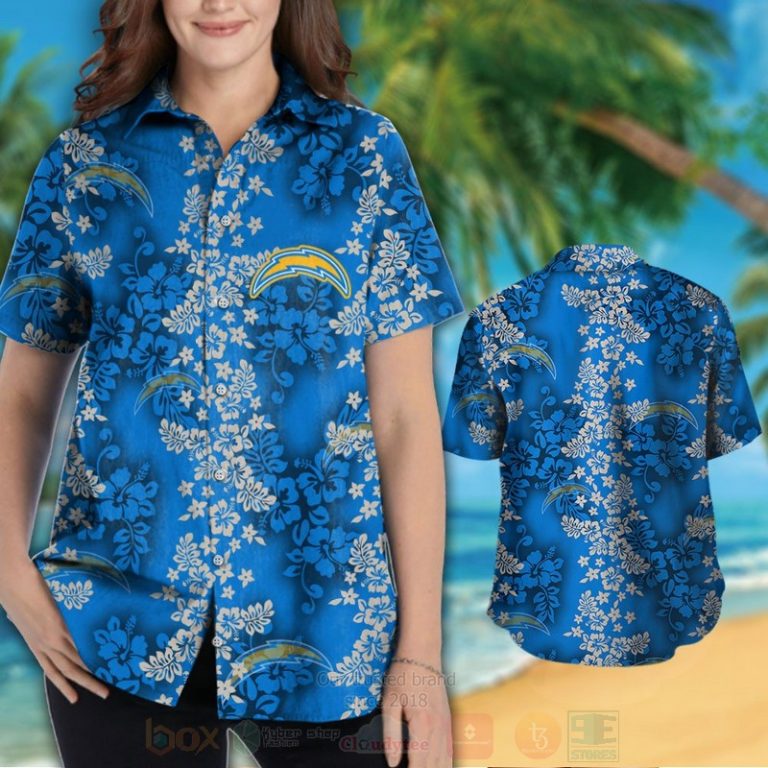 NFL_Los_Angeles_Chargers_Hibiscus_Full_Blue_Hawaiian_Shirt_Short_1_2-768x768-1