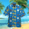 Nfl Los Angeles Chargers Logo Blue-Yellow Hibiscus Hawaiian Shirt