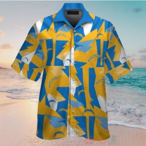 Nfl Los Angeles Chargers Yellow Blue Hawaiian Shirt