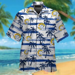 Nfl Los Angeles Rams Blue-White Hawaiian Shirt