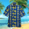 Nfl Los Angeles Rams Blue-Yellow Hiibscus With Logo Team Football Hawaiian Shirt