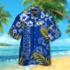 Nfl Los Angeles Rams Full Blue-White Hibiscus Hawaiian Shirt