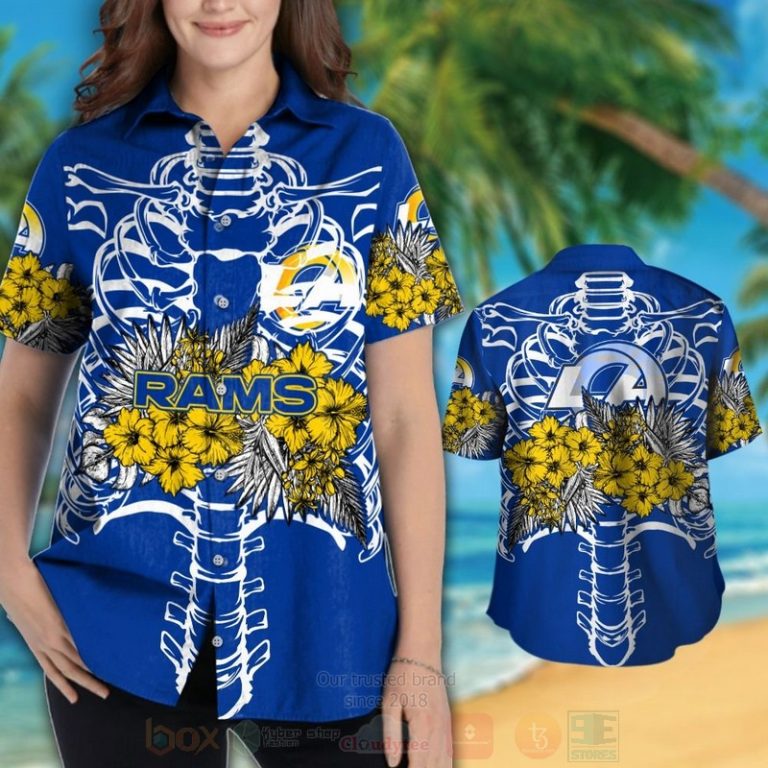 NFL_Los_Angeles_Rams_Skeleton_Hawaiian_Shirt_Short_1_2-768x768-1