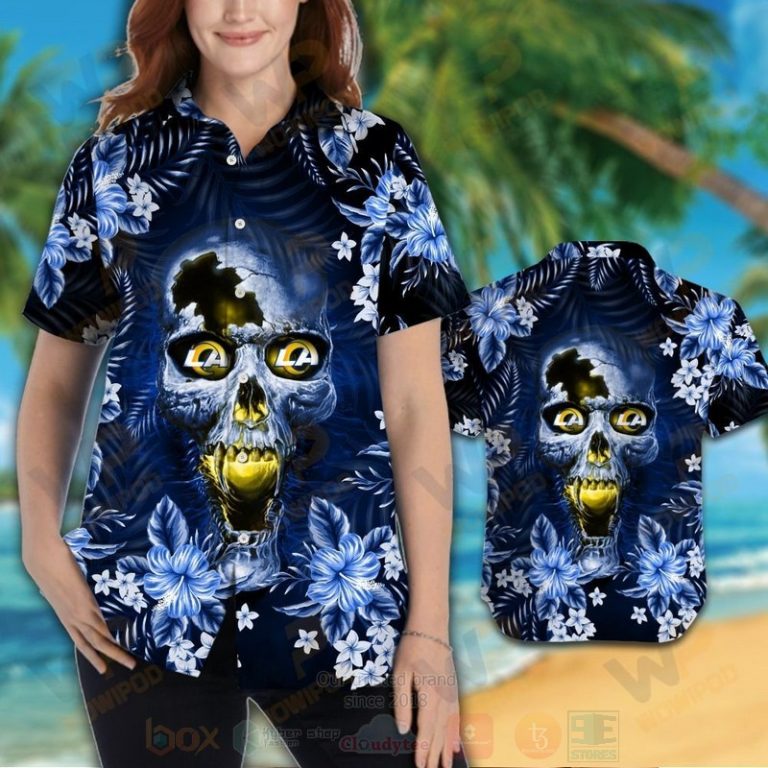 NFL_Los_Angeles_Rams_Skull_Hawaiian_Shirt_Short_1_2-768x768-1