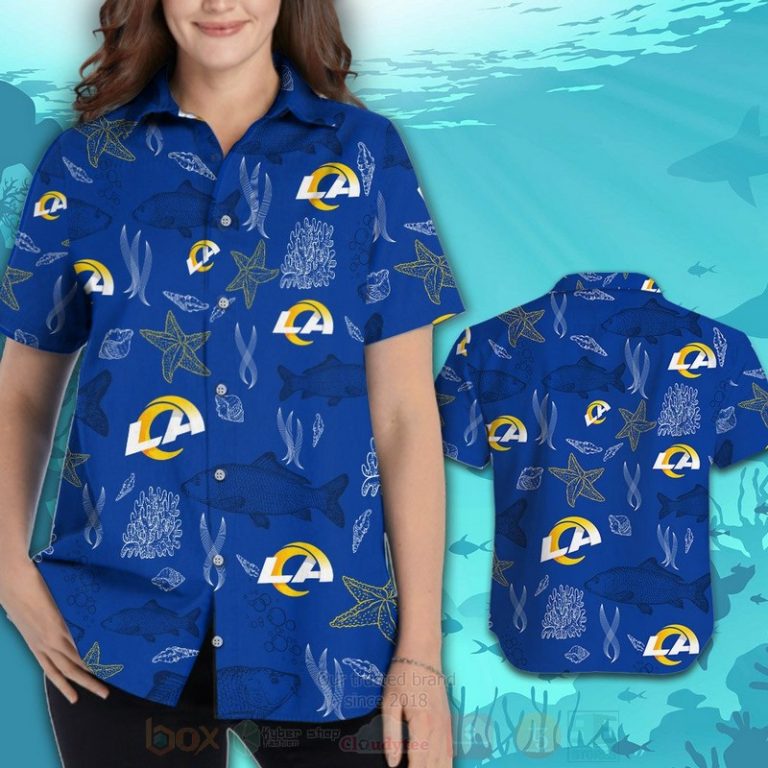 NFL_Los_Angeles_Rams_Starfish_Hawaiian_Shirt_Short_1_2-768x768-1