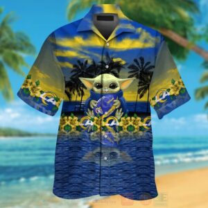 Nfl Los Angeles Rams And Baby Yoda Hawaiian Shirt