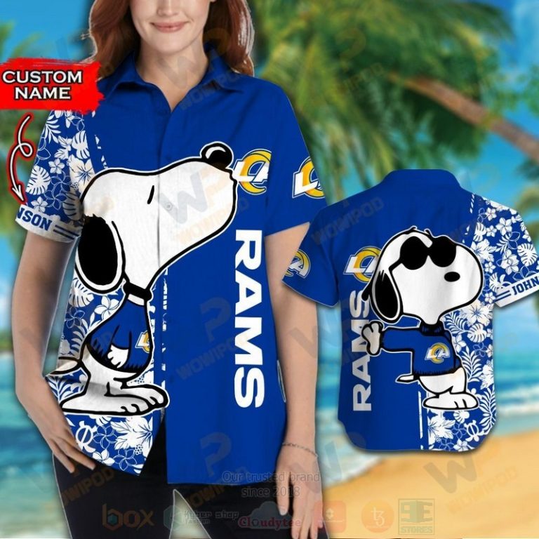 NFL_Los_Angeles_Rams_and_Snoopy_Custom_Name_Hawaiian_Shirt_Short_1_2-768x768-1