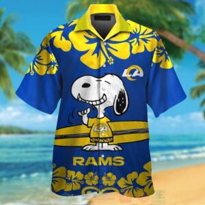 Nfl Los Angeles Rams And Snoopy Hawaiian Shirt