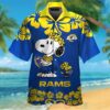 Nfl Los Angeles Rams And Snoopy And Woodstock Hawaiian Shirt
