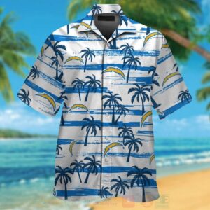 Nfl Los Angeles White-Blue Chargers Hawaiian Shirt