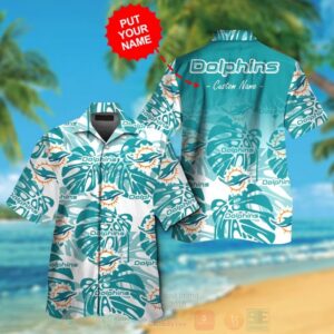 Nfl Miami Dolphins Custom Name Hawaiian Shirt