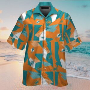 Nfl Miami Dolphins Orange-Blue Hawaiian Shirt