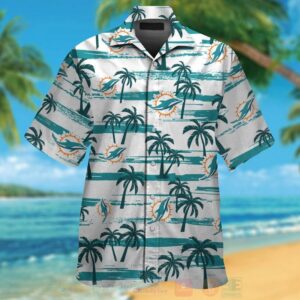Nfl Miami Dolphins White Hawaiian Shirt