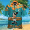 Nfl Miami Dolphins And Minnie Mouse Hawaiian Shirt