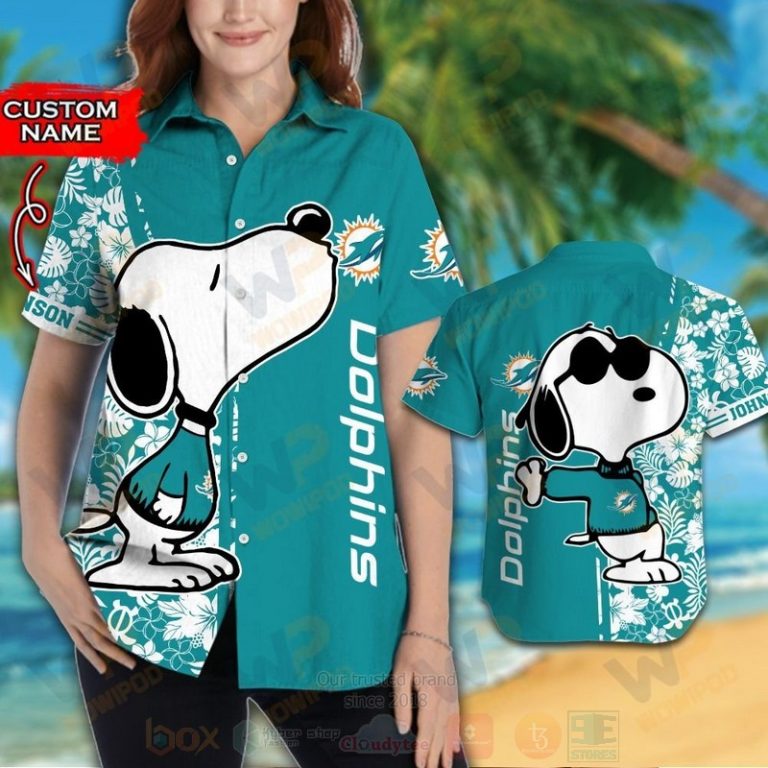 NFL_Miami_Dolphins_and_Snoopy_Custom_Name_Hawaiian_Shirt_Short_1_2-768x768-1