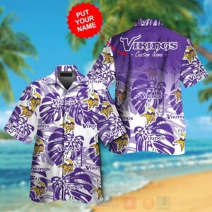 Nfl Minnesota Vikings Custom Name Hawaiian Shirt