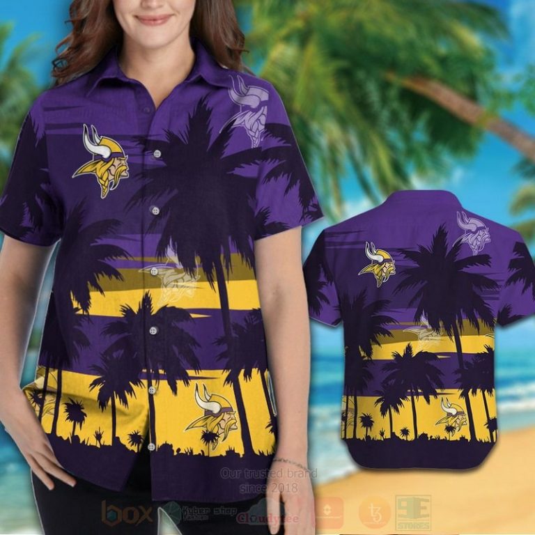 NFL_Minnesota_Vikings_Dark_Purple-Yellow_Hawaiian_Shirt_Short_1_2-768x768-1