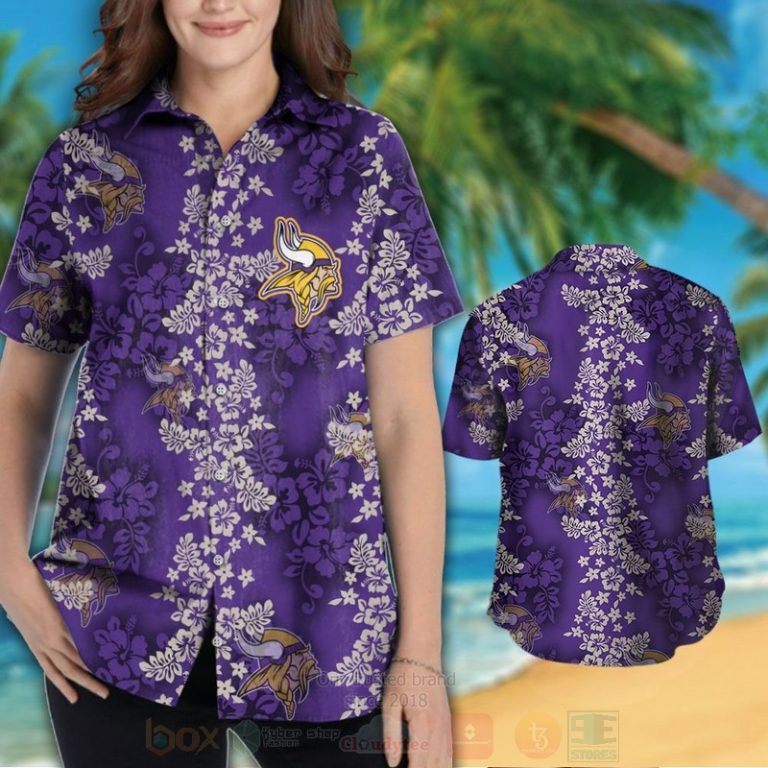 NFL_Minnesota_Vikings_Full_Purple_Hiibscus_Hawaiian_Shirt_Short_1_2-768x768-1