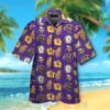 Nfl Minnesota Vikings Logo And Yellow Hiibscus Hawaiian Shirt