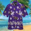 Nfl Minnesota Vikings Purple-White Hiibscus Hawaiian Shirt