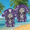 Nfl Minnesota Vikings Sugar Skull Hawaiian Shirt