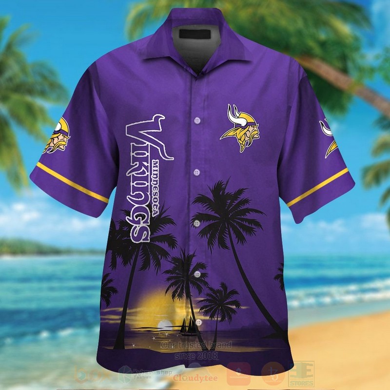 Nfl Minnesota Vikings Sun Hawaiian Shirt Nfl Minnesota Vikings Sun Hawaiian Shirt