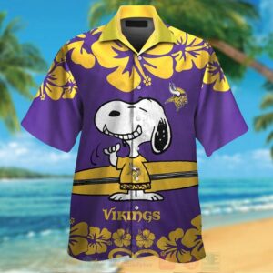 Nfl Minnesota Vikings And Snoopy Hawaiian Shirt
